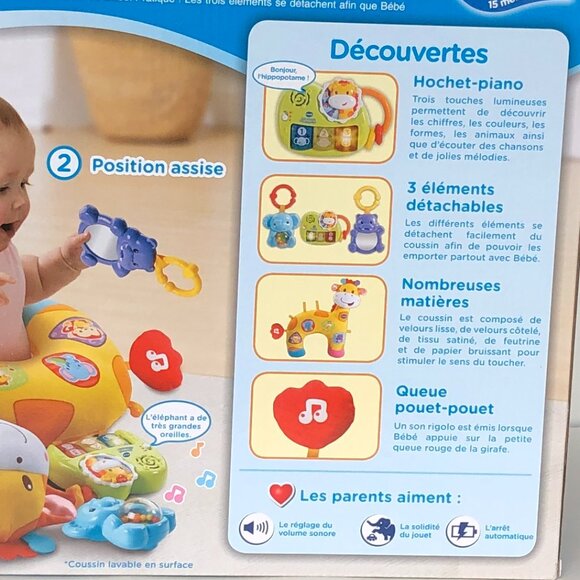 Brand New Vtech (French Version) Mon coussin d'éveil musical 0+ - Picture 12 of 16